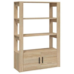 vidaXL Buffet Ch&ecirc;ne sonoma 80x30x119,5 cm Bois d'ing&eacute;nierie