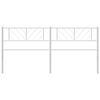 vidaXL Tête de lit métal blanc 193 cm