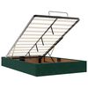 vidaXL Cadre de lit ottoman avec matelas vert fonc&eacute; 120x200 cm velours