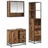 vidaXL Ensemble de mobilier de salle de bain 3 pcs Bois Ancien