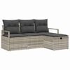 vidaXL Ensemble de Canap&eacute;s 4 pc 4-Nombre de places Gris clair