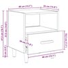 vidaXL Cabinet de chevet Ch&ecirc;ne noir 40 x 35 x 47 cm Bois d'ing&eacute;nierie