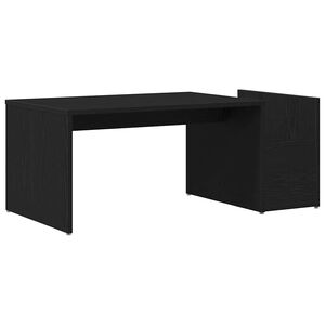 vidaXL Table basse Ch&ecirc;ne noir 90 x 45 x 35 cm Bois d'ing&eacute;nierie