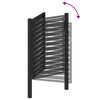 vidaXL Portail de jardin verrouillable noir 100x120 cm aluminium