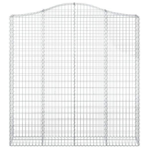 vidaXL Paniers &agrave; gabions arqu&eacute;s 6 pcs 200x30x200/220 cm fer galvanis&eacute;