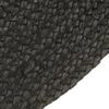 vidaXL Tapis tress&eacute; r&eacute;versible Anthracite et naturel 150 cm Jute Rond