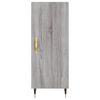 vidaXL Buffet haut Sonoma gris 34,5x34x180 cm Bois d'ing&eacute;nierie