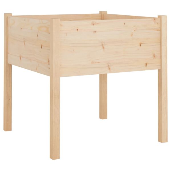 vidaXL Jardinière d'extérieur 70x70x70 cm bois de pin massif