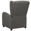 vidaXL Fauteuil inclinable &eacute;lectrique Gris fonc&eacute; Tissu