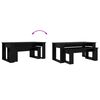 vidaXL Ensemble de tables basses 2 pcs Ch&ecirc;ne noir Bois d'ing&eacute;nierie