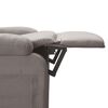 vidaXL Fauteuil inclinable Taupe Tissu