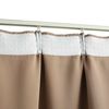 vidaXL Rideaux occultants avec crochets 2 pcs Taupe 140x225 cm