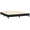 vidaXL Sommier &agrave; lattes de lit avec matelas Noir 160x200 cm Tissu