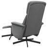 vidaXL Fauteuil de massage inclinable et repose-pieds gris fonc&eacute; tissu