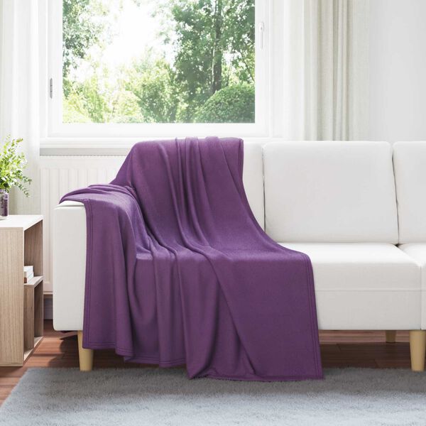 vidaXL Jet&eacute; Violet 170 x 130 cm Toison
