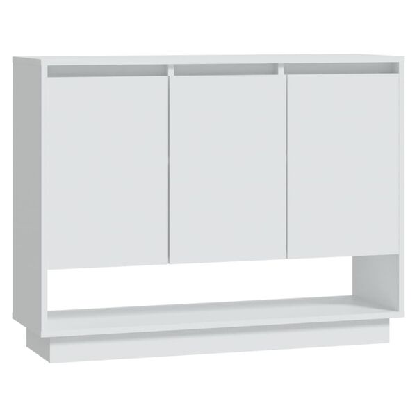 vidaXL Buffet Blanc 97x31x75 cm Bois d'ing&eacute;nierie