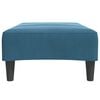 vidaXL Repose-pied bleu 77x55x31 cm velours