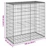 vidaXL Panier gabion avec couvercle 100x50x100 cm fer galvanisé