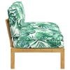 vidaXL Ensemble de Canap&eacute;s avec coussin Motif feuille 120 x 92 x 69 cm