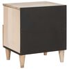 vidaXL Cabinet de chevet Beige 40 x 33 x 46 cm Bois d'acacia massif
