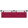 vidaXL T&ecirc;te de lit suspendue Bordeaux 190 x 55 x 7 cm Velours