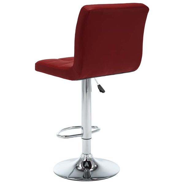 vidaXL Tabourets de bar lot de 2 rouge bordeaux similicuir