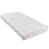 vidaXL Lit avec matelas Gris clair Tissu 160x200 cm