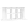 vidaXL Support d'aquarium blanc brillant 120x40x60cm bois d'ing&eacute;nierie