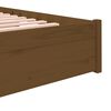 vidaXL Cadre de lit sans matelas marron miel bois massif 120x190 cm