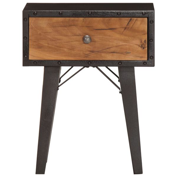 vidaXL Table de chevet 40 x 30 x 50 cm Bois de r&eacute;cup&eacute;ration massif