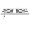 vidaXL Auvent r&eacute;tractable anthracite et blanc 3,5x2,5m tissu/aluminium