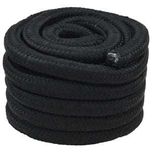 vidaXL Corde de bateau 5 m 3 Noir PP