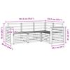 vidaXL Ensembles de canap&eacute;s 4 pcs Naturel Bois d'Acacia Massif