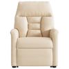 vidaXL Fauteuil inclinable beige tissu microfibre