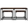 vidaXL Tables basses gigognes 3 pcs chêne fumé bois d'ingénierie