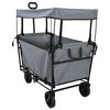 vidaXL Chariot &agrave; Main Pliable Gris 105 x 56,5 x 116 cm Tissu Oxford