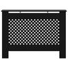 vidaXL Cache-radiateur noir 112x19x81,5 cm MDF