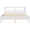 vidaXL Cadre de lit sans matelas blanc 140x200 cm bois de pin massif