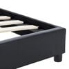 vidaXL Cadre de lit sans matelas noir similicuir 120x200 cm