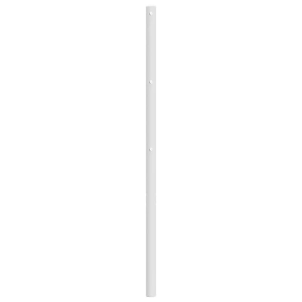 vidaXL T&ecirc;te de lit de remplacement m&eacute;tal blanc 90 cm