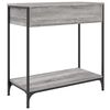 vidaXL Table console sonoma gris 75x34,5x75 cm bois d'ing&eacute;nierie