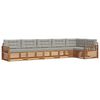 vidaXL Ensemble de canap&eacute;s d'ext&eacute;rieur 6 pc Gris Naturel et Clair