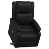 vidaXL Fauteuil de massage Noir Similicuir