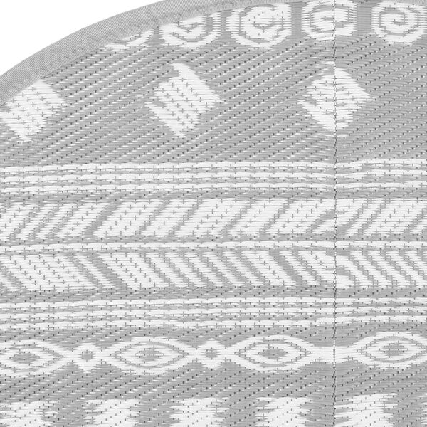 vidaXL Tapis d'ext&eacute;rieur ARAKIL gris &Oslash;200 cm PP