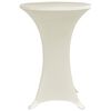 vidaXL Housses élastiques de table Ø 80 cm Crème 4 pcs