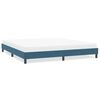 vidaXL Cadre de lit sans matelas bleu fonc&eacute; 200x220 cm velours