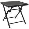vidaXL Table pliable en maille 38x38x38 cm Acier Anthracite