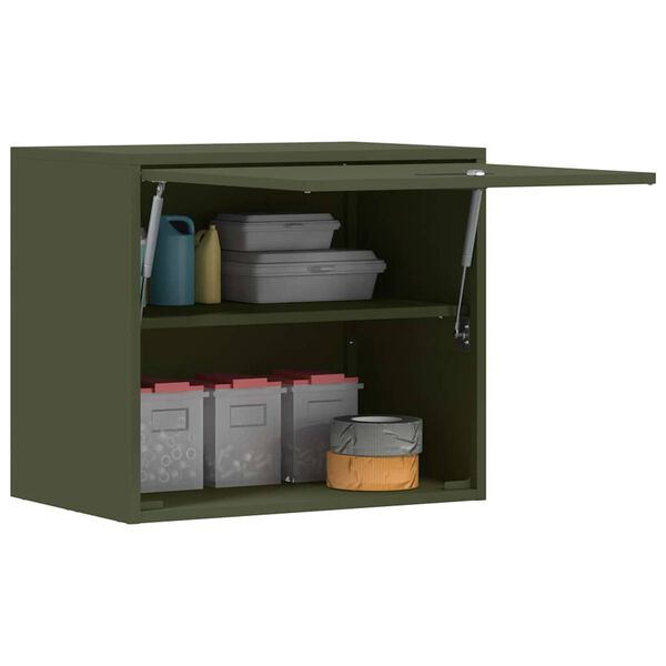 vidaXL Armoire murale pour garage Vert olive 60 x 40 x 53 cm