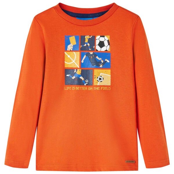 T-shirt enfants &agrave; manches longues orange 128