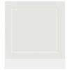 vidaXL Panneau de lave-vaisselle Porto blanc 60x1,5x67 cm